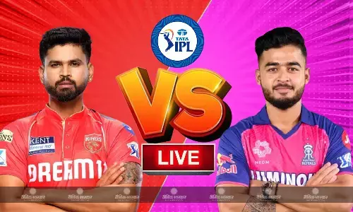 लक्ष्य का पीछा करते हुए 155 रन ही जोड़ सकी PBKS, RR ने 50 रनों से मारी बाजी लक्ष्य का पीछा करते हुए 155 रन ही जोड़ सकी PBKS, RR ने 50 रनों से मारी बाजी