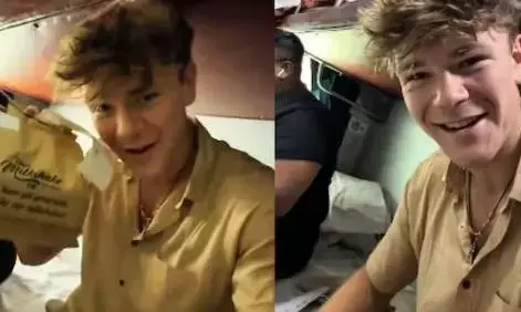 विदेशी शख्स ने कानपुर की ट्रेन में मंगाया खाना, सर्विस देखकर चौंक गया फिरंगी, यूके वालों को दे डाली नसीहत!