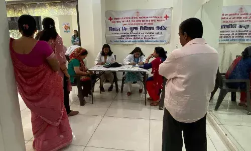 संविधान निर्माता बाबा साहेब की जयंती पर आरोग्य भारती के तत्वाधान में विद्युत सेवा विभाग द्वारा स्वास्थ्य शिविर का आयोजन किया गया