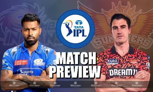 अपने होमग्राउंड पर हैदराबाद से भिड़ेगी मुंबई, कुछ देर बाद होगा टॉस, ये हो सकती है दोनों की पॉसिबल प्लेइंग इलेवन अपने होमग्राउंड पर हैदराबाद से भिड़ेगी मुंबई, कुछ देर बाद होगा टॉस, ये हो सकती है दोनों की पॉसिबल प्लेइंग इलेवन