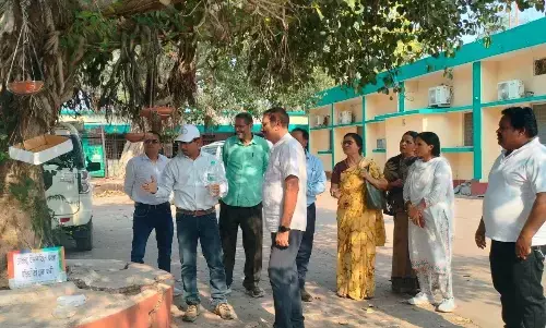 जिला पंचायत परिसर में पक्षियों के लिए रखवाए सकोरे