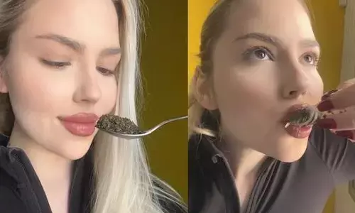 चाय के नशे करने वाली इस लड़की को चाय पीने के साथ चाय खाने की भी होती है तलब, दिन में 2 कप चाय पत्ती ऐसे ही चबा जाती है लड़की