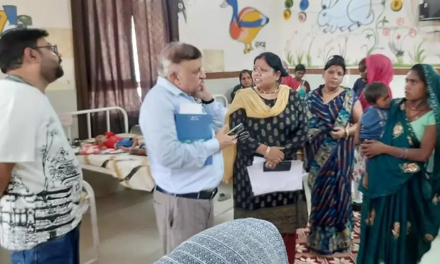 सीएमएचओ ने किया पोषण पुनर्वास केन्द्र अमानगंज का निरीक्षण सीएमएचओ ने किया पोषण पुनर्वास केन्द्र अमानगंज का निरीक्षण