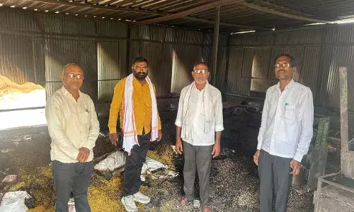 दालमिल और गोदाम में लगी भीषण आग, लाखों का माल और फर्नीचर जलकर हुआ खाक