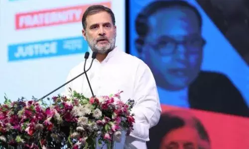 राहुल गांधी ने हैदराबाद में भारत शिखर सम्मेलन को किया संबोधित, कहा- मीडिया ने हमें स्वतंत्र रूप से काम करने का मौका नहीं दिया