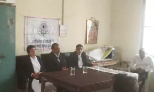 नेशनल लोक अदालत के सम्बन्ध में बैठक आयोजित