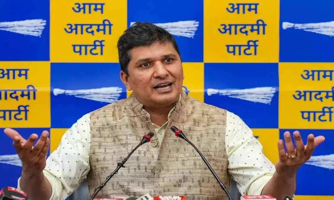 AAP नेता सौरभ भारद्वाज ने मोदी सरकार को घेरा, कहा - आतंकवादी आपकी नाक के नीचे, आपके देश में 200 किलोमीटर आ गए