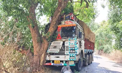 उचेहरा थाना अंतर्गत धनेह के पास पेड़ से टकराया तेज रफ्तार ट्रक उचेहरा थाना अंतर्गत धनेह के पास पेड़ से टकराया तेज रफ्तार ट्रक