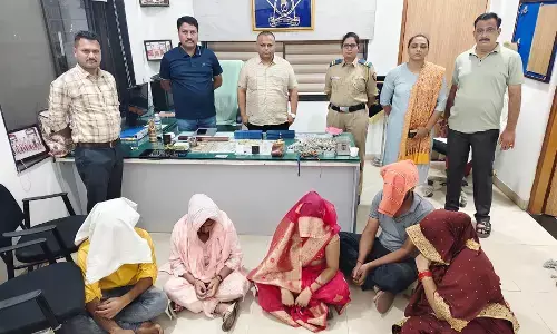 छत्तीसगढ़ से साढ़े 14 लाख के आभूषण चुराकर भागे पांच आरोपी चढ़े पुलिस के हत्थे