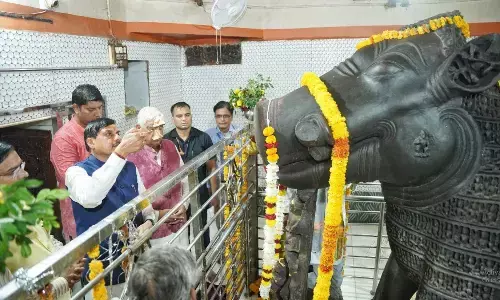 मुख्यमंत्री डॉ. मोहन यादव ने किये भगवान विष्णु वराह के दर्शन