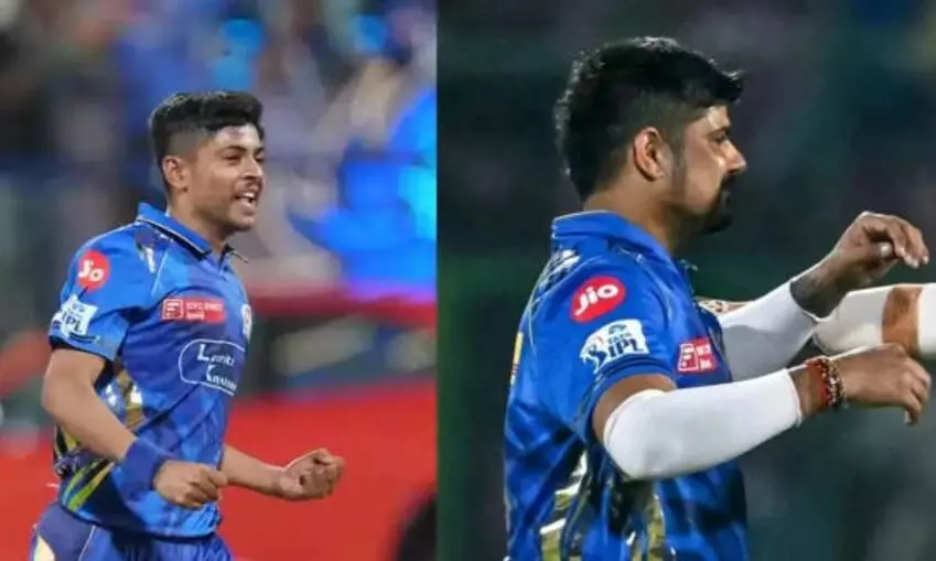 टूर्नामेंट के इतिहास में पहली बार हुआ ऐसा! एक मैच में 13 खिलाड़ियों के साथ खेल रही MI, जाने क्या क्या है ये नियम टूर्नामेंट के इतिहास में पहली बार हुआ ऐसा! एक मैच में 13 खिलाड़ियों के साथ खेल रही MI, जाने क्या क्या है ये नियम