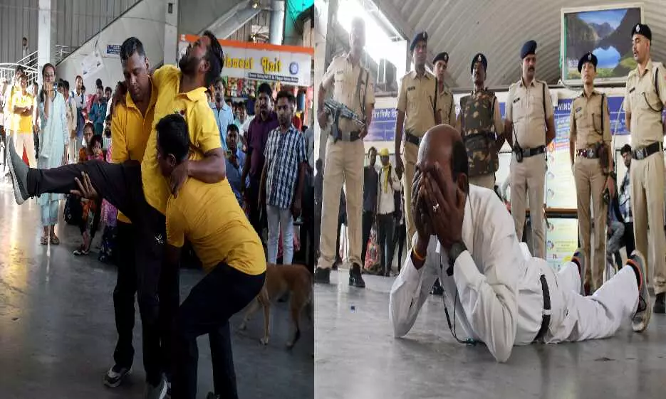 स्टेशन पर बजा सायरन हुई मॉकड्रिल, ऑपरेशन सिंदूर के बाद सिविल डिफेंस की इमरजेंसी ट्रेनिंग स्टेशन पर बजा सायरन हुई मॉकड्रिल, ऑपरेशन सिंदूर के बाद सिविल डिफेंस की इमरजेंसी ट्रेनिंग