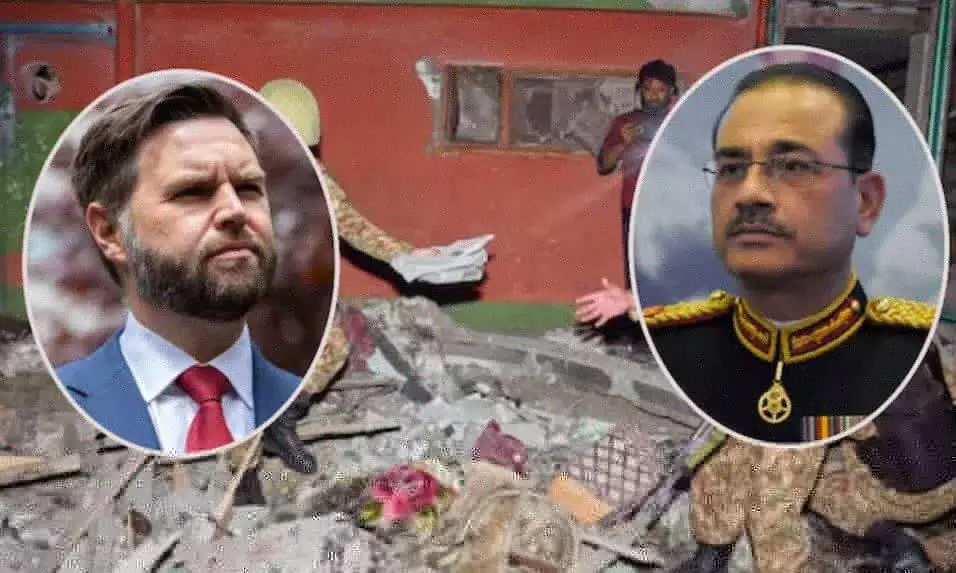 अमेरिका ने झाड़ा पाकिस्तान से पल्ला, उपराष्ट्रपति जेडी वेंस बोले - दिस इज नन ऑफ ऑर बिजनेस, परमाणु हमले को लेकर कही ये बात अमेरिका ने झाड़ा पाकिस्तान से पल्ला, उपराष्ट्रपति जेडी वेंस बोले - दिस इज नन ऑफ ऑर बिजनेस, परमाणु हमले को लेकर कही ये बात
