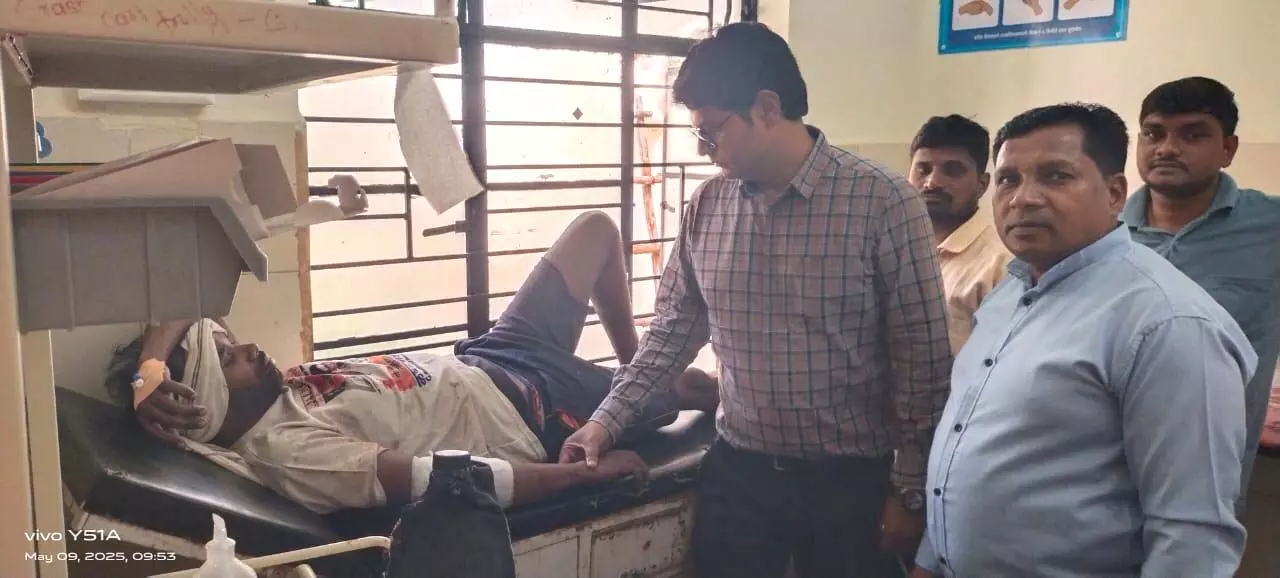 गड़चिरोली में फिर तेंदूपत्ता संकलन कर रहे मजदूर पर सुअर ने किया हमला गड़चिरोली में फिर तेंदूपत्ता संकलन कर रहे मजदूर पर सुअर ने किया हमला