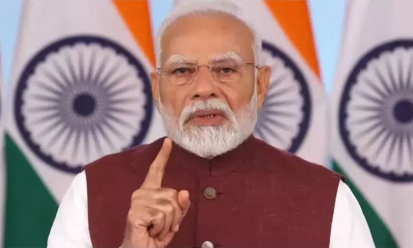भारत न्यूक्लियर ब्लैकमेल और गीदड़भभकी से डरने वाला नहीं..., देश को संबोधित करते हुए पीएम मोदी ने पड़ोसी मुल्क को दिया साफ संदेश भारत न्यूक्लियर ब्लैकमेल और गीदड़भभकी से डरने वाला नहीं..., देश को संबोधित करते हुए पीएम मोदी ने पड़ोसी मुल्क को दिया साफ संदेश