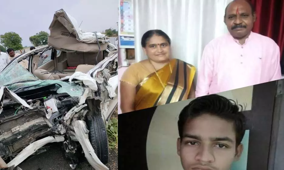 उज्जैन से महाकाल के दर्शन कर लौट रहा परिवार हादसे का शिकार, तीन की दर्दनाक मौत उज्जैन से महाकाल के दर्शन कर लौट रहा परिवार हादसे का शिकार, तीन की दर्दनाक मौत