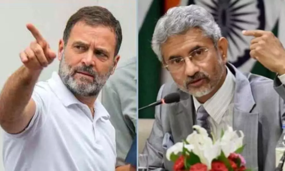 कांग्रेस ने एस. जयशंकर पर लगाया देश को धोखा देने का आरोप, विदेश मंत्रालय ने बयान जारी कर दी सफाई, कहा - तथ्यों को गलत... कांग्रेस ने एस. जयशंकर पर लगाया देश को धोखा देने का आरोप, विदेश मंत्रालय ने बयान जारी कर दी सफाई, कहा - तथ्यों को गलत...