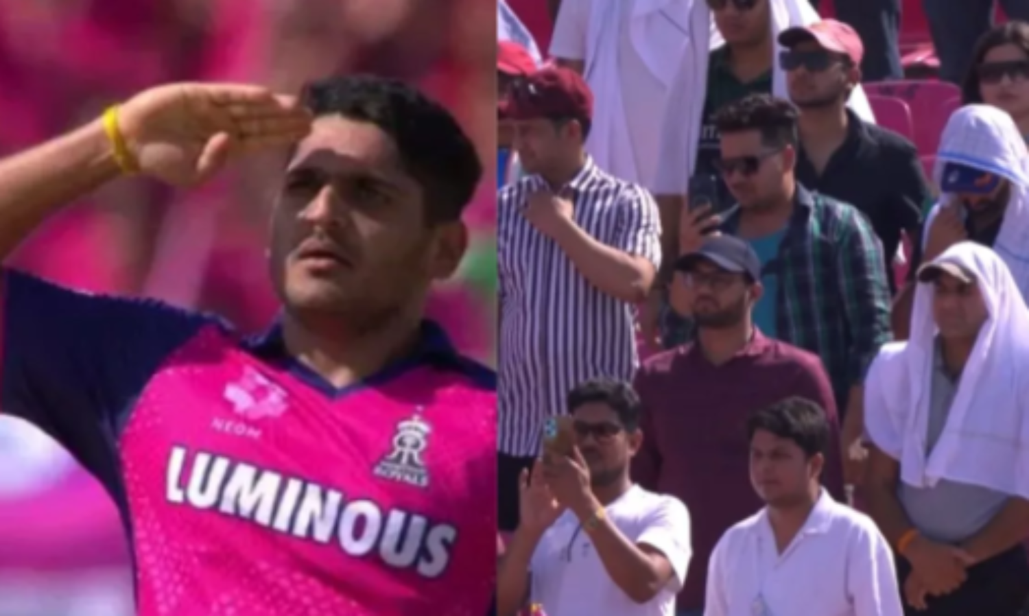 ब्रेक के बाद खेला जा रहा आईपीएल का पहला मुकाबला, मैच की शुरुआत के पहले खिलाड़ियों ने खास अंदाज में सेना के जवानों को दिया ट्रिब्यूट, वायरल हुआ वीडियो