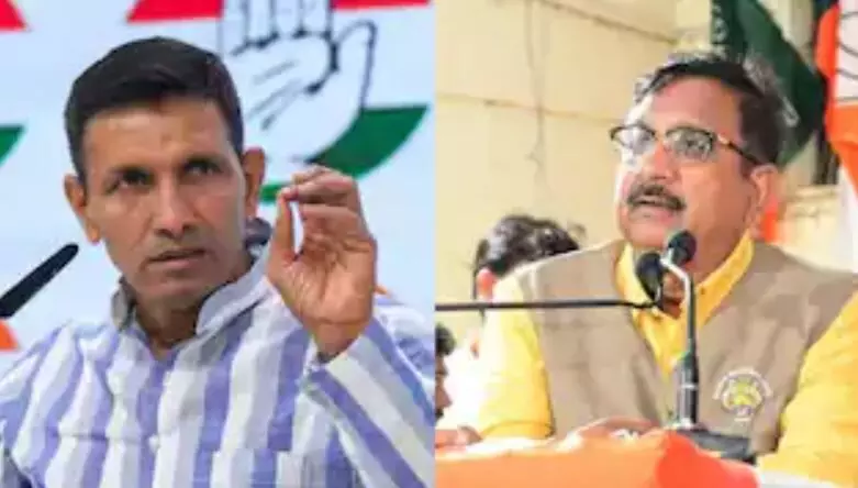 विजय शाह पर बरसे PCC चीफ जीतू पटवारी, कहा - हम तब तक चुप नहीं बैठेंगे जब तक... विजय शाह पर बरसे PCC चीफ जीतू पटवारी, कहा - हम तब तक चुप नहीं बैठेंगे जब तक...