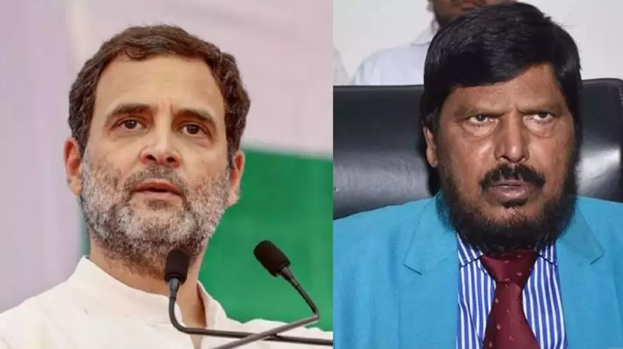 रामदास अठावले का राहुल गांधी पर तंज, कहा - अगर वह इसी तरह से बोलते रहेंगे तो पाकिस्तान उनको... रामदास अठावले का राहुल गांधी पर तंज, कहा - अगर वह इसी तरह से बोलते रहेंगे तो पाकिस्तान उनको...