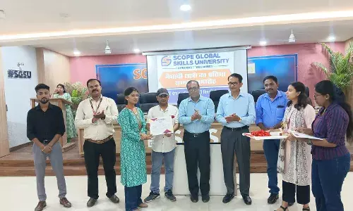 स्कोप ग्लोबल स्किल्स यूनिवर्सिटी द्वारा मेधावी छात्र सम्मान समारोह का किया गया आयोजन
