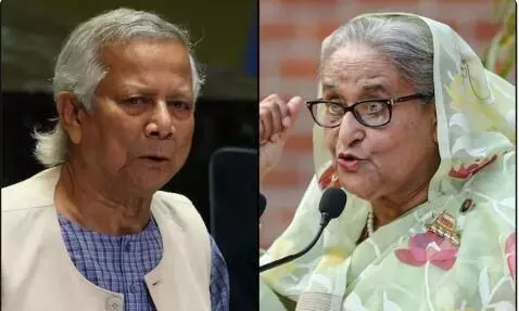 शेख हसीना का मोहम्मद यूनुस पर सनसनीखेज आरोप, कहा- देश को अमेरिका को बेचा, आतंकियों के सहारे हथियाई सत्ता शेख हसीना का मोहम्मद यूनुस पर सनसनीखेज आरोप, कहा- देश को अमेरिका को बेचा, आतंकियों के सहारे हथियाई सत्ता