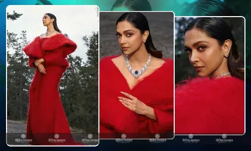 2 साल पुराना फ्लोर लेंथ अटायर पहन ‘लाल परी’ बनी दीपिका पादुकोण, हाई ज्वेलरी इवेंट में एंट्री कर लूटी लाइम लाइट