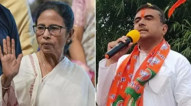 सोशल मीडिया इंफ्लूएंसर शर्मिष्ठा पनोली की गिरफ्तारी पर शुभेंदु अधिकारी का TMC सरकार पर हमला, कहा - वोटबैंक के लिए... सोशल मीडिया इंफ्लूएंसर शर्मिष्ठा पनोली की गिरफ्तारी पर शुभेंदु अधिकारी का TMC सरकार पर हमला, कहा - वोटबैंक के लिए...