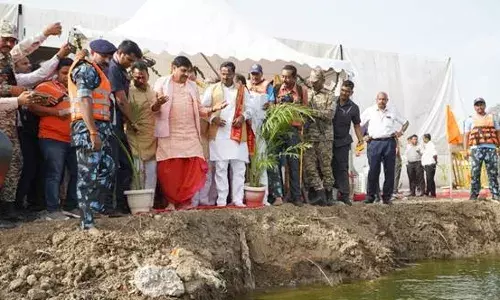 मुख्यमंत्री डॉ. यादव ने 864 करोड़ रुपए की लागत से 29 किमी के शिप्रा घाट निर्माण तथा 21 बैराजों के निर्माण कार्यों का शिलान्यास किया