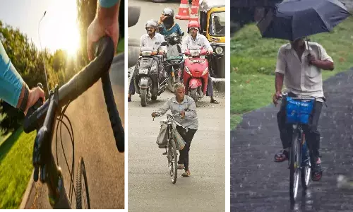 साइकिल ट्रैक की चिताजनक स्थिति, इन दिनों सेहत और शौक पर है अतिक्रमण भारी