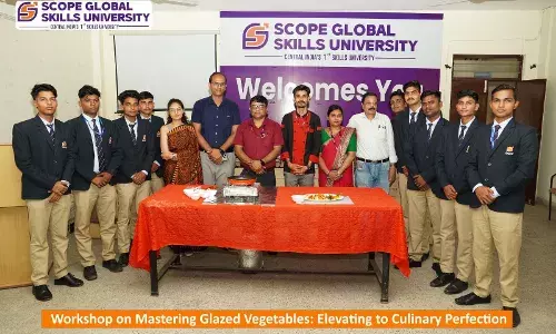 स्कोप ग्लोबल स्किल्स यूनिवर्सिटी के हॉस्पिटैलिटी स्किल्स क्लब द्वारा “ग्लेज़्ड वेजिटेबल्स” पर मास्टरक्लास का किया गया आयोजन