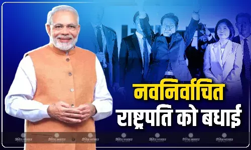 भारतीय प्रधानमंत्री नरेंद्र मोदी ने दक्षिण कोरिया के नव निर्वाचित राष्ट्रपति ली जे-म्यांग को दी बधाई