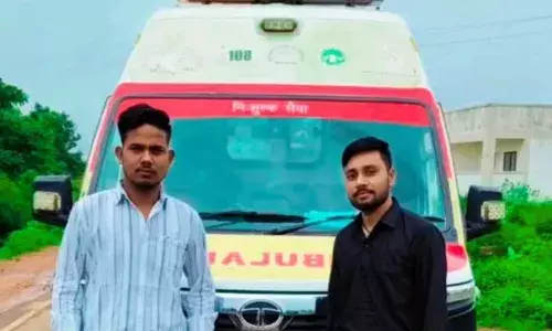 १०८ एम्बूलेंस स्टॉफ ने बचाई दो युवकों की जान, समय पर इलाज मिलने से बचे प्राण