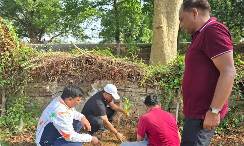 आबकारी विभाग द्वारा पर्यावरण दिवस पर पौधारोपण किया गया