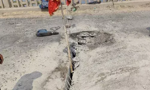 शहडोल-रीवा मुख्य मार्ग पर बाणसागर स्थित सोन नदी के ऊपर बने पुल में दरार