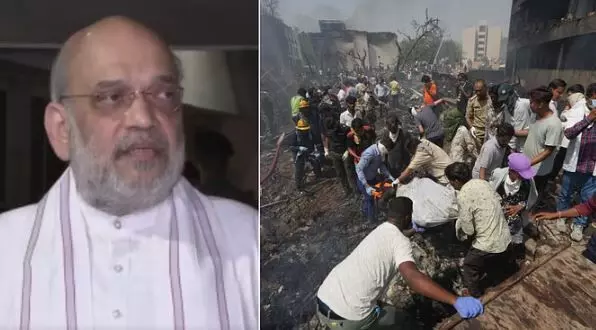 प्लेन में था सवा लाख लीटर ईधन, किसी को भी बचाने का मौका नहीं मिला, अमित शाह ने अहमदाबाद विमान हादसे पर दी प्रतिक्रिया प्लेन में था सवा लाख लीटर ईधन, किसी को भी बचाने का मौका नहीं मिला, अमित शाह ने अहमदाबाद विमान हादसे पर दी प्रतिक्रिया