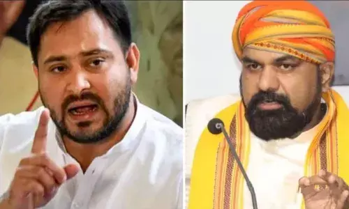 भाजपा बड़का झूठा पार्टी...इन्हें संविधान से कोई मतलब नहीं, पिता लालू यादव के बचाव में उतरे तेजस्वी यादव