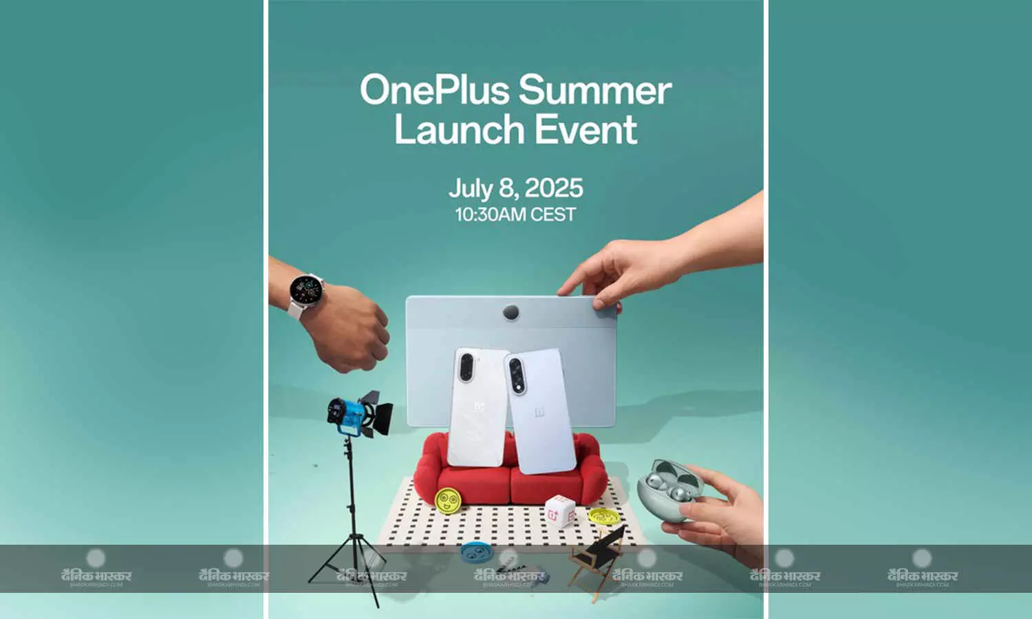 OnePlus Pad Lite, OnePlus Watch 3 और Nord 5 Series का ग्लोबल लॉन्च 8 जुलाई को, कंपनी ने की पुष्टि OnePlus Pad Lite, OnePlus Watch 3 और Nord 5 Series का ग्लोबल लॉन्च 8 जुलाई को, कंपनी ने की पुष्टि