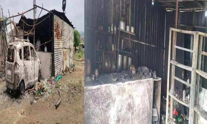 मुखबिरी के शक में ढाबा मालिक सहित परिवार को जिंदा जलाने की कोशिश, रेत तस्करों की करतूत मुखबिरी के शक में ढाबा मालिक सहित परिवार को जिंदा जलाने की कोशिश, रेत तस्करों की करतूत