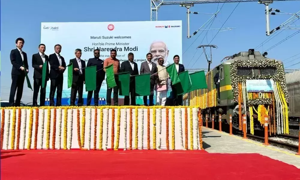 रेल मंत्री ने किया सबसे बड़ी ऑटोमोबाइल इन प्लांट रेलवे साइडिंग का उद्घाटन रेल मंत्री ने किया सबसे बड़ी ऑटोमोबाइल इन प्लांट रेलवे साइडिंग का उद्घाटन