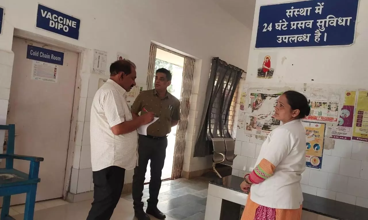 सीएमएचओ द्वारा स्वास्थ्य संस्थाओं का किया गया औचक निरीक्षण सीएमएचओ द्वारा स्वास्थ्य संस्थाओं का किया गया औचक निरीक्षण