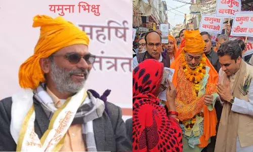 यमुना नदी के लिए दर-दर भिक्षा मांग रहे रविशंकर, अविरल प्रवाह के लिए छेड़ी जनमुहिम