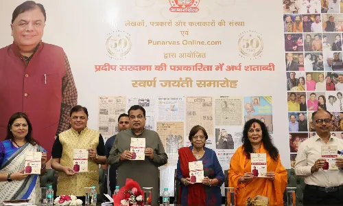 अपनी कर्मठता, ईमानदारी और सिद्दांतों के प्रामाणिक पत्रकार हैं प्रदीप सरदाना -नितिन गडकरी
