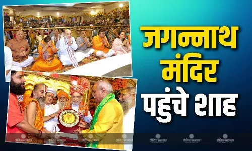 अहमदाबाद में जगन्नाथ रथयात्रा की पावन शुरुआत, अमति शाह परिवार संग पहुंचे मंदिर, मंगला आरती में लिया हिस्सा