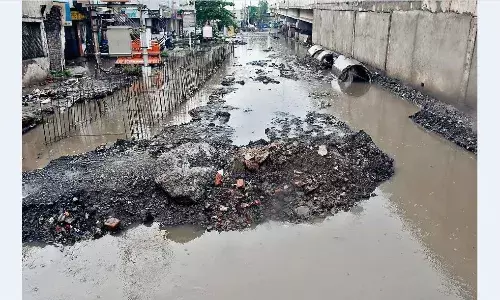 हल्की बारिश में ही शहर के कई क्षेत्रों में हुआ जलभराव, निगम के इंतजाम पूरी तरह नदारद