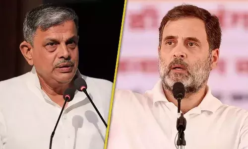 कांग्रेस नेता राहुल गांधी ने आरएसएस पर किया पलटवार, कहा - संविधान को बचाने के लिए बीजेपी के मंसूबों को कभी सफल नहीं होने देंगे