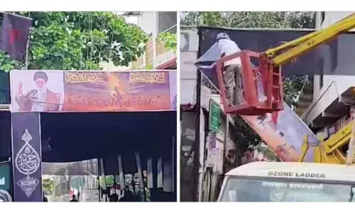 ईरान और खेमनेई के पोस्टर मिलने से मचा हड़कंप, अब पुलिस कर रही है मामले की जांच