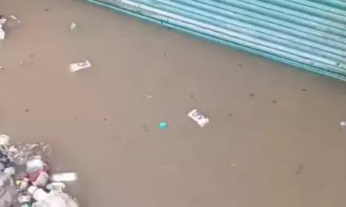 सड़क चौडीकरण में बनाई गई पुलिया को मिट्टी से किया बंद, भारी बारिश में बाढ जैसे हालात