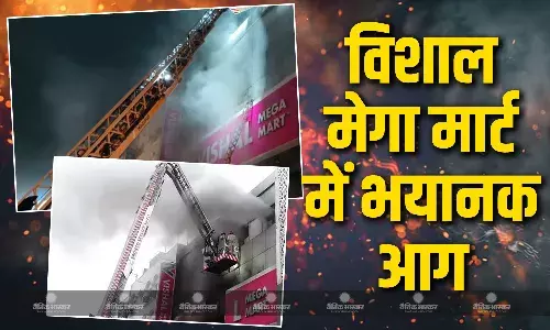 करोल बाग के विशाल मेगा मार्ट में लगी भयानक आग, लिफ्ट में फंसे शख्स की मौत, चारों तरफ अफरा-तफरी