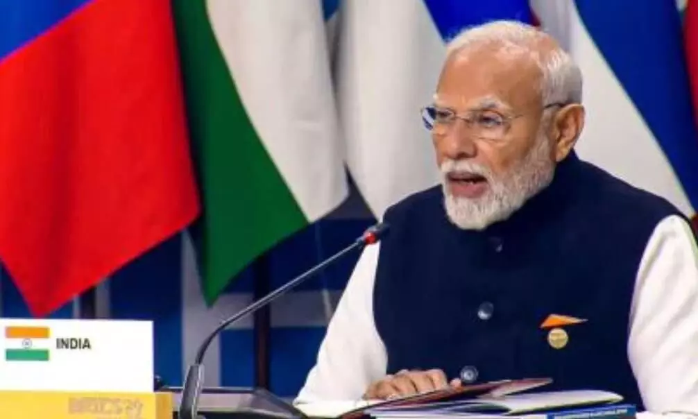 पीएम मोदी ने समिट में जोर देकर इन मुद्दों पर रखी अपनी बात, कहा - भारत की अध्यक्षता में ब्रिक्स नए उद्देश्यों के साथ होगा खड़ा पीएम मोदी ने समिट में जोर देकर इन मुद्दों पर रखी अपनी बात, कहा - भारत की अध्यक्षता में ब्रिक्स नए उद्देश्यों के साथ होगा खड़ा